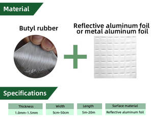 Bande adhésive en caoutchouc butyle MZ pour la prévention des fuites et le scellement des fissures des tuiles de toit - Product Image 5