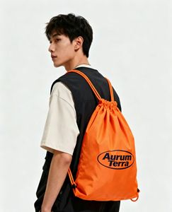 Sacs à dos en tissu non tissé réutilisables personnalisés avec cordon de serrage, sac de shopping, impression de logo, sac de sport en tissu non tissé avec cordon de serrage - Product Image 1