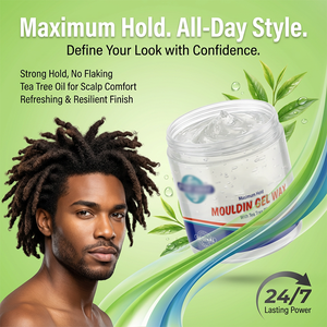 Nouvelle Arrivée Cire Coiffante Non-Écaillante Loc & Twist Fixation Longue Durée Séchage Rapide pour Dreadlocks avec Huile d'Arbre à Thé - Product Image 6