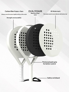 Raqueta de Pádel con Marco de Carbono, Ideal para Principiantes, OEM, con Superficie de Fibra de Vidrio, Apta para Marcas Europeas de Pádel - Product Image 6