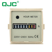 Compteur d'heures mécanique à montage sur panneau 0~999999.9H sans batterie pour l'enregistrement du temps de fonctionnement des machines industrielles
