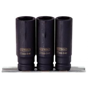 KS Tools-515.0103 1/2 ''ชุดซ็อกเก็ตแบบหกเหลี่ยม, ยาว (3ชิ้น)-EAN ซ็อกเก็ตและอุปกรณ์เสริม4042146103630 - Product Image 1