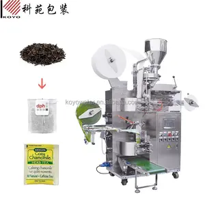 Automatic small tea bag filter paper tea powder sachet with outer plastic pouch packing packaging machine
