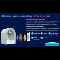 A 10 Seconds Fast Report Standing Skin Analysis Device Support 23 Languages AU Unlimited Cloud Storage Facial Tester Instrument
