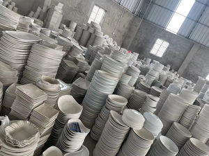 कारखाने प्रत्यक्ष थोक सस्ते मूल्य स्टॉक सफेद सिरेमिक प्लेट गोल अनियमित आकार के विभिन्न मॉडल चीन एजेंट खरीद से अलग मॉडल - Product Image 5