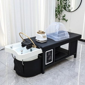 Mesa de Masaje y Lavado de Cabello Profesional de Lujo Moderna para Salón de Belleza, Cama de Champú Desmontable y Plegable Estilo Tailandés - Product Image 1