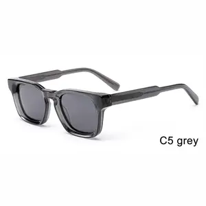 Luxus-Design-Acetat-Sonnenbrille Retro individualisierte quadratische Unisex-Sonnenbrille Herren polarisierte Sonnenbrille UV400