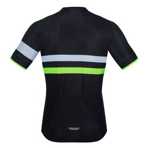 เสื้อจักรยานแบบสั่งทำสำหรับผู้ชาย แขนสั้น สำหรับปั่นจักรยานเสือภูเขา มีซิปเต็มตัวและกระเป๋าหลัง สำหรับปั่นจักรยานบนถนนและเสือภูเขา - Product Image 5