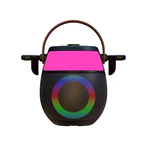 Portable Party Speaker With Blue-tooth 6 Modes Rgb Lights Waterproof Function