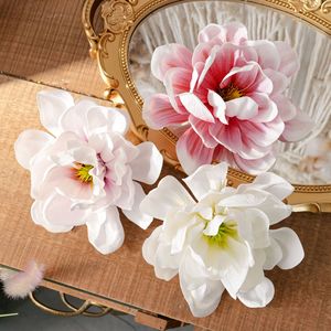 ดอกแมกโนเลียประดิษฐ์ CallaFloral สีขาว ชมพู ชมพูอ่อน ทำจาก PVC สำหรับตกแต่งงานแต่งงานในร่ม และงานฝีมือ - Product Image 2