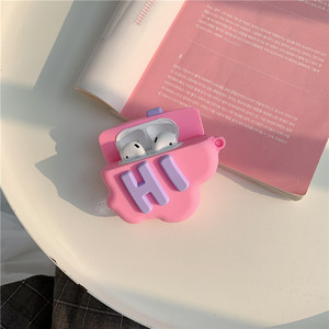 Funda de silicona suave con dibujos animados para Apple <span class=keywords><strong>Airpods</strong></span> 1 <span class=keywords><strong>2</strong></span> <span class=keywords><strong>pro</strong></span>, funda bonita para auriculares inalámbricos 3D - Product Image 3