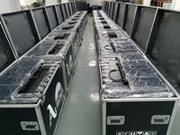 Dalles de sol LED 3D à effet miroir infini à installation rapide, panneaux en verre DMX pour discothèque, éclairage RGB pour piste de danse LED