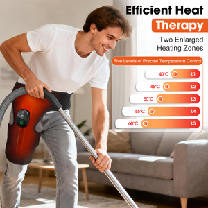 Appareil de <span class=keywords><strong>massage</strong></span> vibrant chauffant sans fil à piles pour fesses et cuisses, soulagement de la douleur, ceinture herniaire, masseur pour les articulations de la hanche et les jambes - Product Image 4