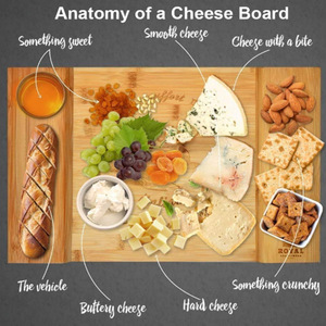 Plateaux en bois, assiettes en bambou, planches à fromage, plateaux de service, couleur unie, usage général - Product Image 5