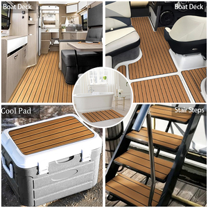 Usine directe EVA mousse bateau platelage auto-adhésif Faux teck plancher en bois pour Marine Yacht bateaux pour RV bateau à moteur Yacht <span class=keywords><strong>Kayak</strong></span> - Product Image 4