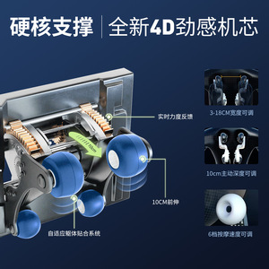 Full Body Massage Chair 9302 SL Rail 4D Robotic Hand <b>Zero</b> Gravity Home Use - Product Image 3