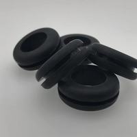 Anneau de protection de câble en silicone double face étanche, résistant à la chaleur, pour la décoration lumineuse LED