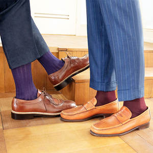 ビジネススタイルの男性用ミッドカーフソックス春と夏の二層抗菌臭い耐摩耗性フォーマルソックス - Product Image 6