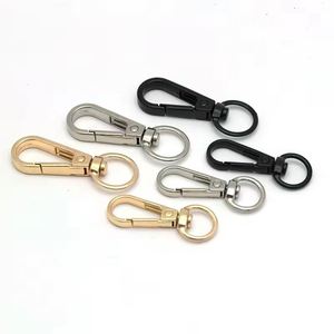 ตะขอเกี่ยวแบบคาราบิเนอร์ โลหะผสมสังกะสี รูปวงรี แบบหมุนได้ - Product Image 1