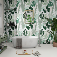 Papier peint en vinyle moderne à motif floral 3D Papier peint mural imperméable pour salles de bains Cuisine Hôtels Divertissement Motif géométrique