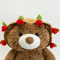 Best verkochte kleine schapen knuffel Valentijnsdag cadeau - Pluche teddybeer pop voor vriendin - Magnetische beer knuffel roos cadeau