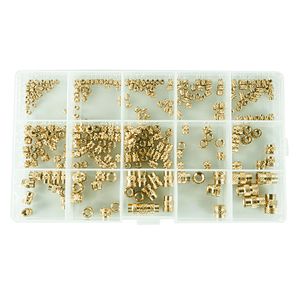 Inserts filetés à sertir à chaud M3 M4 <span class=keywords><strong>M5</strong></span>, inserts moletés en laiton pour injection, 300 pièces emballées en boîte - Product Image 4