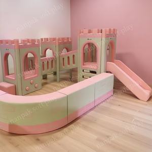 Anak-anak perumahan kecil dalam ruangan kayu bermain rumah anak-anak kayu Playhouse <span class=keywords><strong>Gym</strong></span> Balita lembut dalam ruangan bermain peralatan - Product Image 4