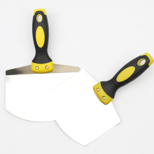 Espátula curva de acero inoxidable con mango estándar para raspar yeso, herramientas de bricolaje - Product Image 2