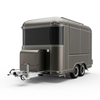 SL-2S Cuisine commerciale moderne en acier inoxydable 304 plaqué titane pour événements, avec haut-parleur, moniteur, fenêtre de secours, ventilateur, réfrigérateur-congélateur