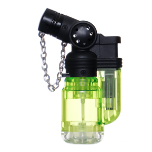 <b>Mini</b> Electronic Cigarette Windproof Plastic Refillable Slant <b>Torch</b> Lighter for Wholesale Price - Product Image 2