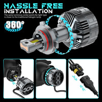 Nuevo Producto Transfronterizo V33, Faros LED de Alta Potencia de 150W, Alto Brillo, Alcance Largo, con Decodificación de Inserción Directa