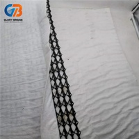 Géonetz 3D en PEHD, couche de drainage composite imperméable pour les décharges, les routes et l'ingénierie civile