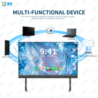 Layar LED Panel Interaktif All-in-One yang Dapat Dipindahkan, Papan Video COB Tahan Air untuk Pusat Perbelanjaan