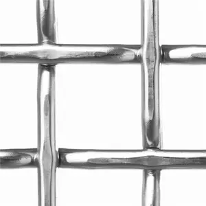 stainless steel 304 304L 316 316L flat top crimped wiremesh