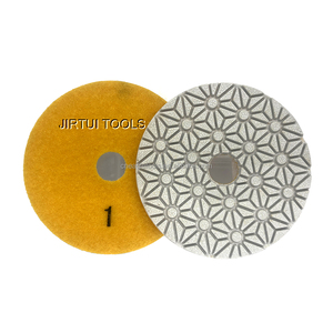 Venta directa de fábrica Almohadilla de pulido de diamante de 100mm Almohadillas de pulido de diamante de resina de 4 "Almohadillas de diamante para mármol/cuarcita/Granito - Product Image 1