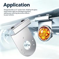 2 supports de fixation en forme de pastèque à 90 degrés pour camion semi-remorque et pick-up, pour éclairage sous carrosserie, sans perçage requis