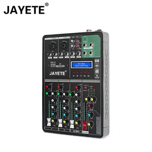 Hoge Kwaliteit 4 Kanaals Geluid Mixer Audio Karaoke Usb Opname Met Effecten Digitale Mixing Console Mini Audio Mixer Console