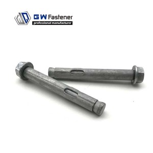 Bulloni Dynabolts M6 M8 M10 M12 M16 Zincati a Caldo con Dado e Rondella, Ancoraggi a Manicotto in Acciaio al Carbonio <span class=keywords><strong>per</strong></span> Applicazioni su Calcestruzzo - Product Image 3