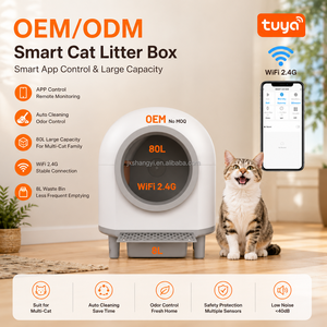 80L APP-Controlled Smart <strong>Cat</strong> Litter Box with Automatic Self-Cleaning Easy Clean PP Material for <strong>Cats</strong> &amp; Litter Dogs - Product Image 1