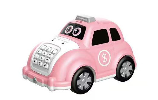 Hucha escarabajo llave-rosa