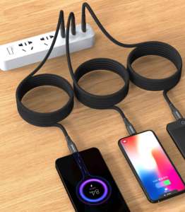 Xu Hướng Nhà Máy Bán Buôn Từ Tự Cuộn Dây Cáp Pd100w 240W Bện Loại C USB Nhanh Chóng Sạc Cáp Dữ Liệu Cho Điện Thoại Di Động Android - Product Image 4