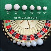 Jeu de roulette russe portable à prix d'usine avec boule blanche, accessoires de jeu de divertissement pour bar