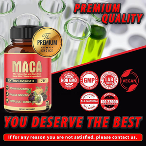 Capsules de racine de maca, extrait de maca, compléments alimentaires à base de plantes, 7 ingrédients naturels, amélioration de la circulation sanguine, capsules de maca pour l'énergie et l'endurance - Product Image 4