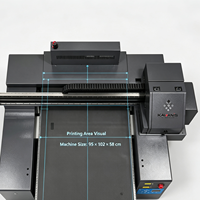 Machine d'impression numérique à plat UV KAWANIS 9060, nouvelle, 90x60cm, têtes industrielles CMYK pour l'impression sur acrylique, bois, verre