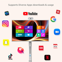 Tablette à télécommande rotative avec écran tactile sans fil, boîtier pour utilisation en intérieur, garantie 1 an, prise en charge des graphiques et animations SDK OEM en métal