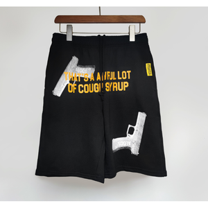 Shorts d'été Alocs Rasta pour hommes 100 % coton, imprimés, avec cordon de serrage, taille mi-haute, respirants, pour la course et le streetwear - Product Image 1