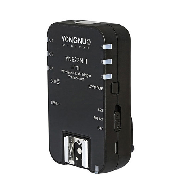 YONGNUO Wireless TTL Flash Trigger Transceiver YN622N II High-speed Flash Trigger for Nikon Camera with Flash Light Shooting
