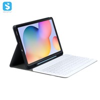 Selubung Keyboard Nirkabel untuk Samsung Galaxy Tab, S6 Lite 10.4(2020) (P610) dengan Slot Pensil