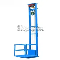 Mini-ascenseur hydraulique domestique pour charges, entrepôt, usine, sur rail, simple, personnalisable, livraison gratuite, rail de guidage fixe