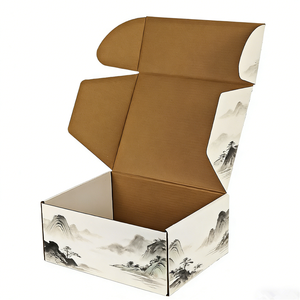 กล่องของขวัญกระดาษลูกฟูกคุณภาพสูงแบบกำหนดขนาดเองสำหรับขายส่ง กล่องไปรษณีย์สำหรับบรรจุภัณฑ์เทียนเคลือบด้าน รีไซเคิลได้ - Product Image 3